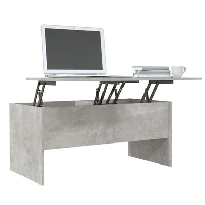 vidaXL sofabord 102x50,5x46,5 cm konstrueret træ betongrå