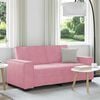 vidaXL 2-personers sofa 180x78x84 cm fl&oslash;jl lyser&oslash;d