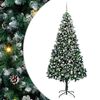 vidaXL Kunstigt juletr&aelig; med stativ Gr&oslash;n 240 cm PVC og St&aring;l og Plastik