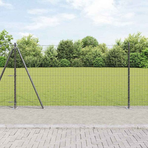 vidaXL Hegnsp&aelig;l 52 pcs Gr&aring; 3,2 x 3,2 x 130 cm