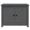 vidaXL sofabord 71x49x55 cm massivt fyrretræ grå