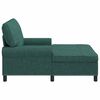 vidaXL Chaise Lounge med pude Mørkegrøn 91 x 157 x 91 cm Stof