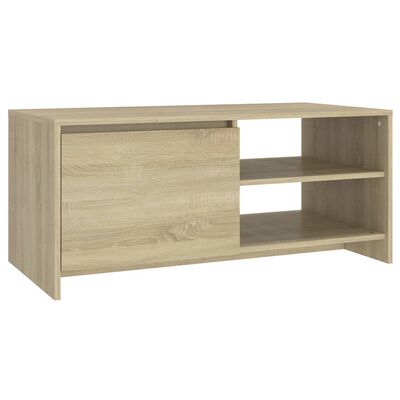 vidaXL sofabord 102x50x45 cm konstrueret træ sonoma-eg