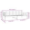 vidaXL daybed 90x200 cm massivt fyrretr&aelig; hvid