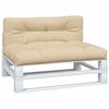 vidaXL pallehynder 2 stk. stof beige