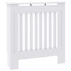 vidaXL Radiatorcover 2 pcs Hvid 78 x 19 x 81,5cm Konstrueret træ