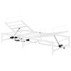 vidaXL Elektrisk Justerbar Sengetramme Hvid 107 x 200 cm St&aring;l