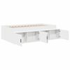 vidaXL Sengestel med skuffe Hvid 100 x 200 cm Konstrueret træ