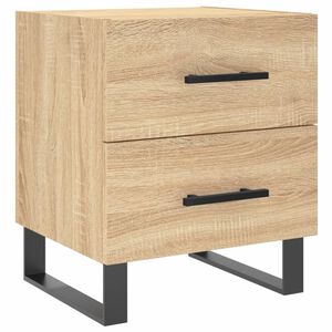 vidaXL sengebord 40x35x47,5 cm konstrueret tr&aelig; sonoma-eg