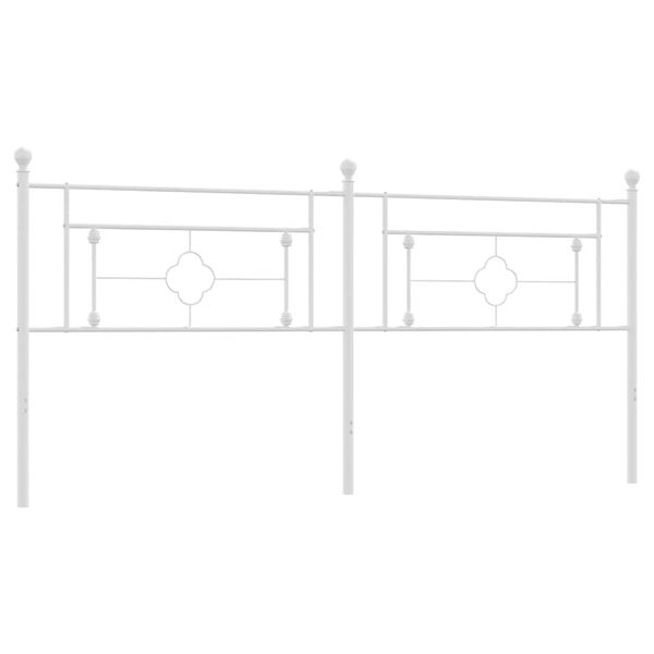 vidaXL udskiftningsgavl 193 cm metal hvid
