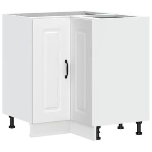 vidaXL k&oslash;kkenhj&oslash;rneskab Kalmar konstrueret tr&aelig; hvid