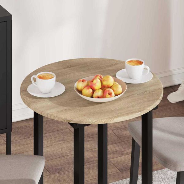 vidaXL Bordplade Sonoma-eg 60 x 60 x 1,5 cm Konstrueret tr&aelig;