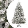 vidaXL kunstigt juletr&aelig; med sne 240 cm h&aelig;ngslet