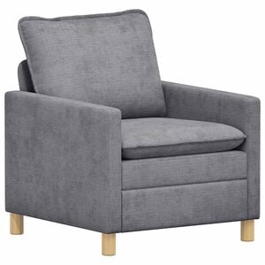 vidaXL Sofa Lysegr&aring; 76 x 81 x 87,5 cm Polyester
