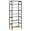 vidaXL Bogreol 4 niveauer 60 x 29,5 x 149 cm Konstrueret tr&aelig; Sonoma eg