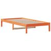 vidaXL daybed uden madras 90x200 cm massivt fyrretræ gyldenbrun