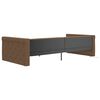 vidaXL daybed med madras og USB 90x200 cm stof brun