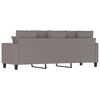 vidaXL 3-personers sofa 180 cm stof gr&aring;brun