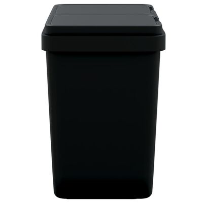 vidaXL dobbelt affaldsspand 2x25 l antracitgrå