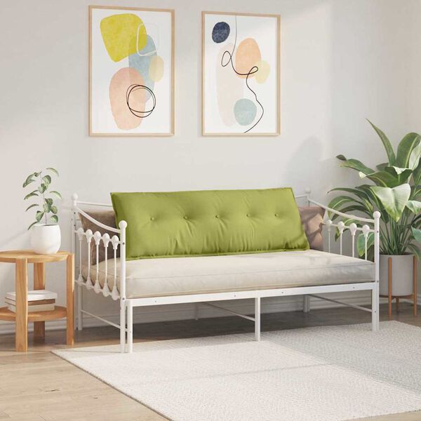 vidaXL Rygpude Lys gr&oslash;n 140 x 19 x 50 cm Stof