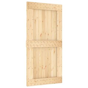 vidaXL Skyded&oslash;r NARVIK 100 x 210 cm (213,5 cm) Naturfarvet og sort