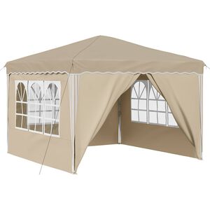 vidaXL Pop-up Festtelt Creme 288 x 288 x 245 cm Oxford stof