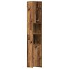 vidaXL badev&aelig;relsesskab 30x30x183,5 cm konstrueret tr&aelig; antikt tr&aelig;