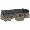 vidaXL Havesofa S&aelig;t 8 stk. Gr&aring; polyrattan