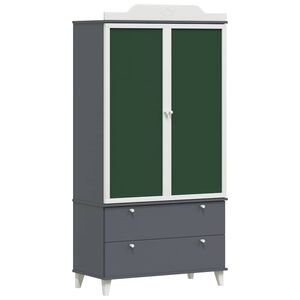 vidaXL B&oslash;rns kreative opbevaring ROROS Gr&aring; og Hvid 90 x 45 x 180 cm