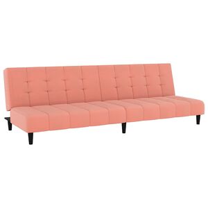 vidaXL 2-personers sovesofa fl&oslash;jl lyser&oslash;d