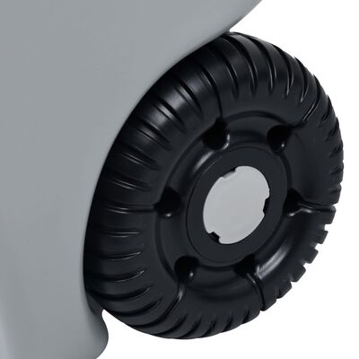 vidaXL vandbeholder med hjul til camping 40 l grå