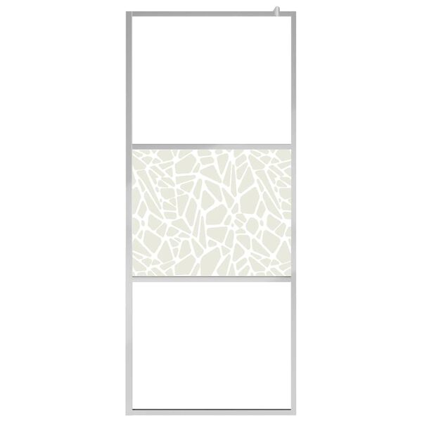 vidaXL brusev&aelig;g ESG-glas med stendesign 115x195 cm