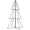 vidaXL lysende juletr&aelig; 78x120 cm 160 LED'er indend&oslash;rs/udend&oslash;rs