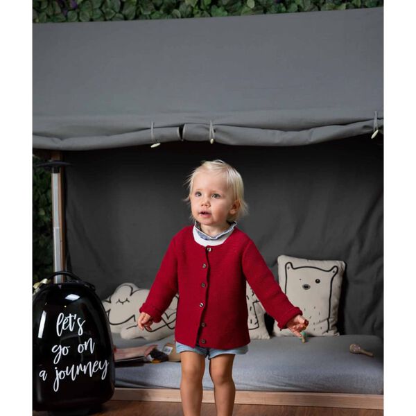 CHILDHOME overtr&aelig;k til husseng 150x80x140 cm antracitgr&aring;