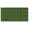 vidaXL Altanscreen med blade Gr&oslash;n 200 x 100 cm Polyethylen og stof