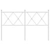 vidaXL udskiftningsgavl 140 cm metal hvid