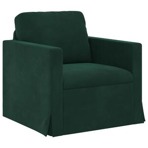 vidaXL Sofa M&oslash;rkegr&oslash;n 78 x 78 x 80 cm Fl&oslash;jl