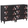 vidaXL Opbevaringsskabe 2 stk. 120 x 33 x 75 cm Massivt mangotr&aelig;