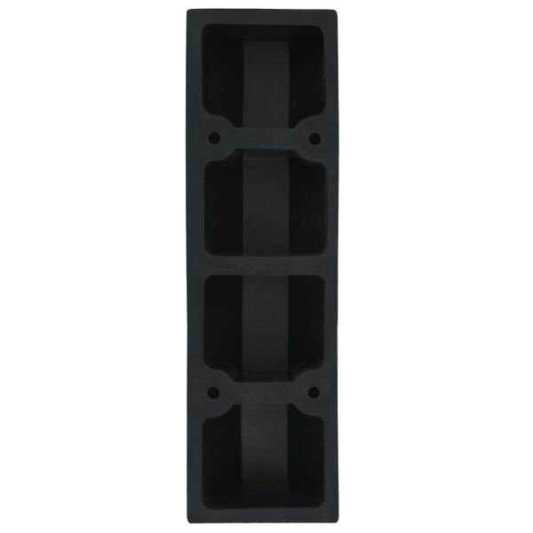 vidaXL parkeringsklodser 2 stk. gummi 49 x 15 x 9 cm