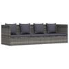 vidaXL havebord 200x60 cm polyrattan gr&aring;