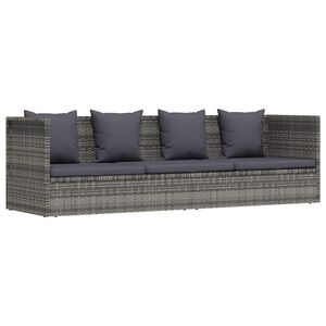 vidaXL havebord 200x60 cm polyrattan gr&aring;