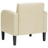 vidaXL sofastol med arml&aelig;n 54 cm kunstl&aelig;der cremefarvet