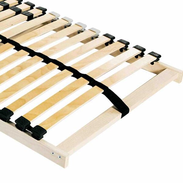 vidaXL Lamelbund Brun 80 x 190 cm Solid b&oslash;g