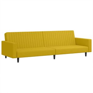 vidaXL 2-personers sovesofa fl&oslash;jl gul