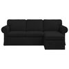 vidaXL Sofa Sort Samlede dimensioner: 215 x 138 x 80 cm (B x D x H)