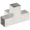 vidaXL stolpebeslag X-form 81x81 mm galvaniseret metal