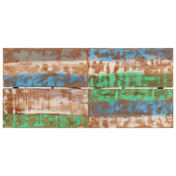 vidaXL barbord 150x70x107 cm massivt genbrugstræ og jern