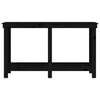 vidaXL arbejdsbord 140x50x80 cm massivt fyrretræ sort