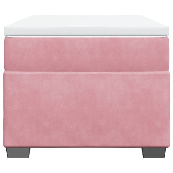 vidaXL kontinentalseng med madras 100x200 cm fl&oslash;jl lyser&oslash;d