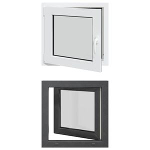 vidaXL Kip & Drej K&aelig;lder Vinduet RISOR 50 x 50 cm PVC og glas
